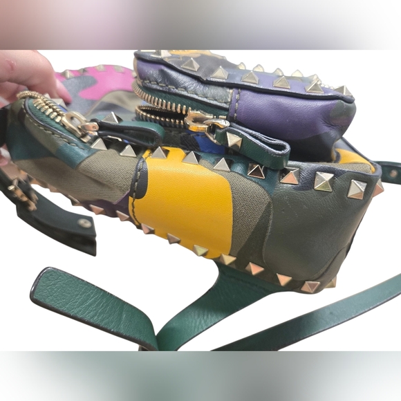 VALENTINO‎  Garavani Rockstud Leather Backpack Camouflage main image 9